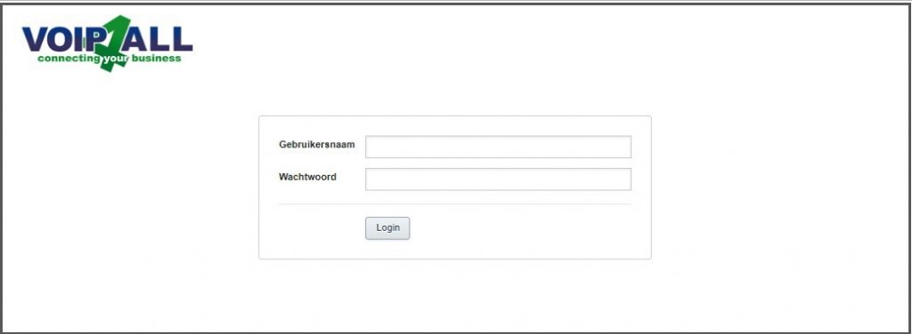 Inloggen bij Voip4all